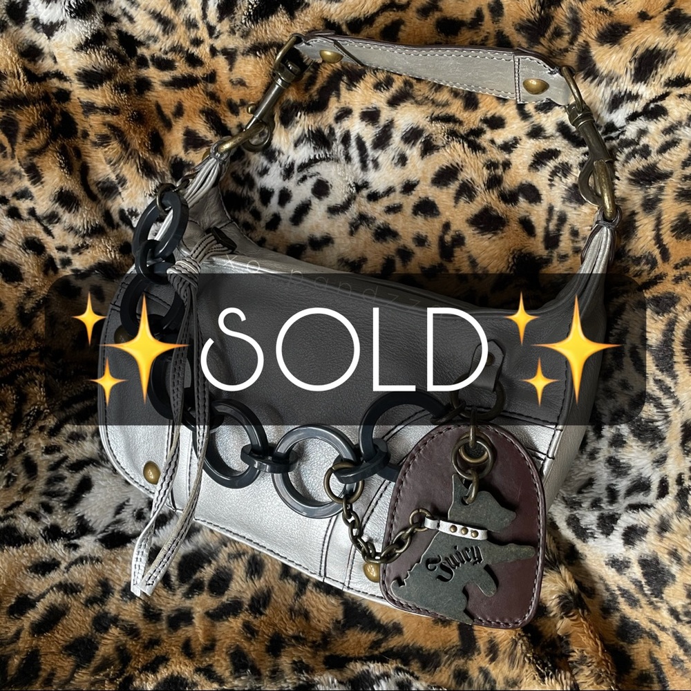 {SOLD} 🌟y2k Juicy Couture Silver Scottie bag